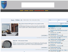 Tablet Screenshot of dacia-forum.cz